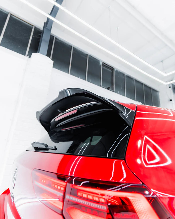 VW Golf GTI Clubsport & Golf R Mk8 EVO-1 Gloss Black Rear Spoiler by ZAERO (2020+) - Reinhart Autohaus