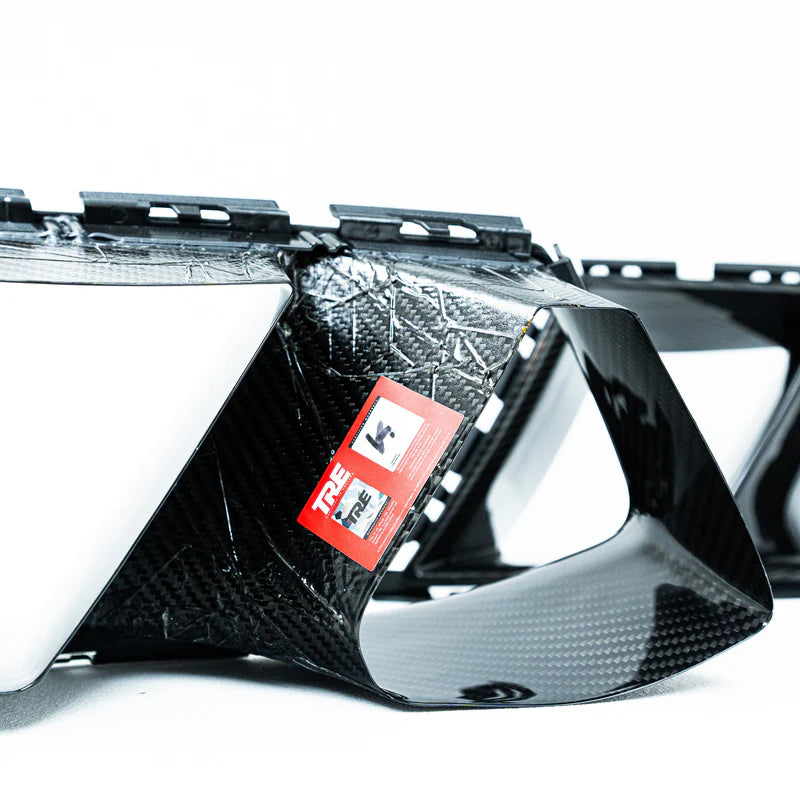 BMW G80 G81 M3 & G82 G83 M4 PRE-PREG CARBON FIBRE PERFORMANCE STYLE FRONT DUCTS BY TRE (2021 + ) - Carbon Duct Vents