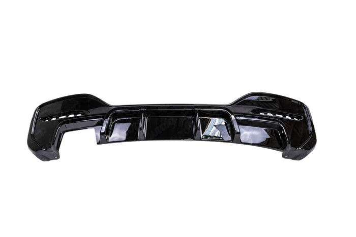 BMW 1 Series M Sport F20 F21 LCI Single Exit (118i 120i 120d 125i) EVO-1 Gloss Black Rear Diffuser by ZAERO (2015-2019) - Reinhart Autohaus