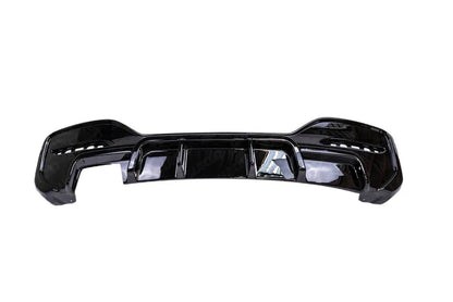BMW 1 Series M Sport F20 F21 LCI Single Exit (118i 120i 120d 125i) EVO-1 Gloss Black Rear Diffuser by ZAERO (2015-2019) - Reinhart Autohaus