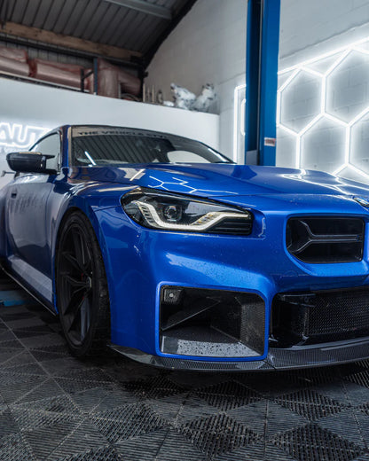 BMW G87 M2 TR87 CARBON FIBRE FLAT FRONT SPLITTER BY TRE (2023 + ) - Carbon Splitter
