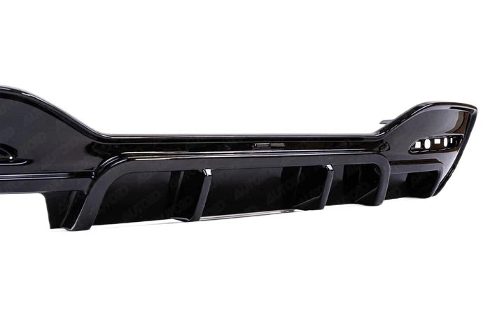 BMW 1 Series M Sport F20 F21 LCI Single Exit (118i 120i 120d 125i) EVO-1 Gloss Black Rear Diffuser by ZAERO (2015-2019) - Reinhart Autohaus