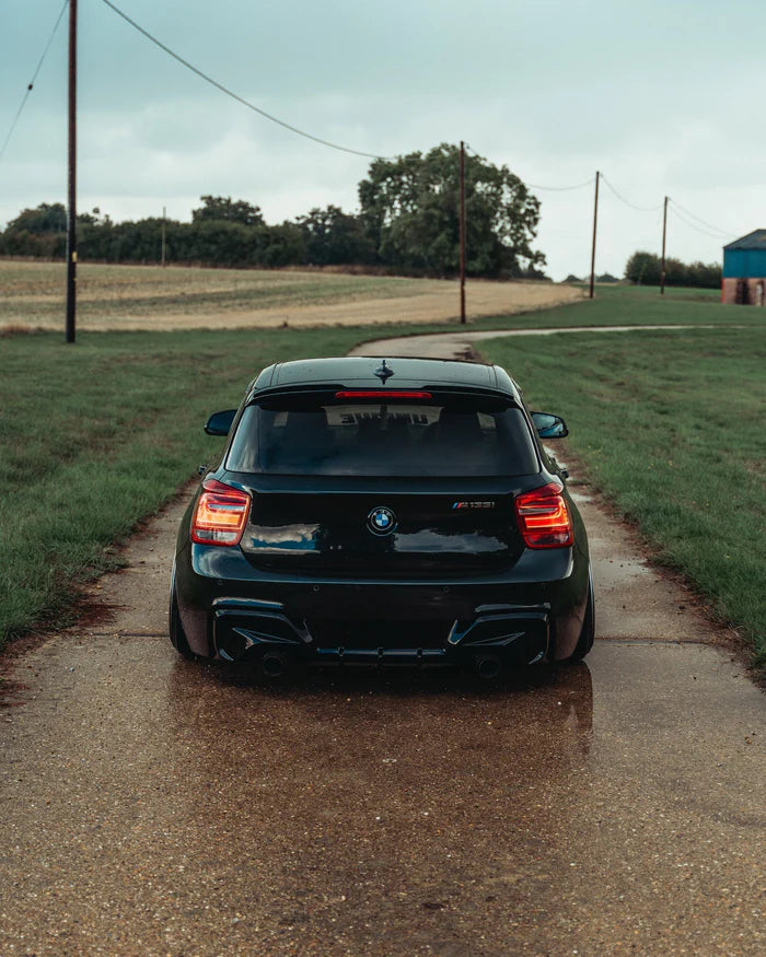 BMW 1 Series & M135i F20 F21 Pre-LCI EVO-1 Gloss Black Rear Diffuser by ZAERO (2011-2015) - Reinhart Autohaus
