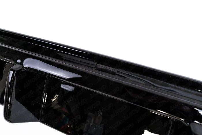 BMW 1 Series M Sport F20 F21 LCI Single Exit (118i 120i 120d 125i) EVO-1 Gloss Black Rear Diffuser by ZAERO (2015-2019) - Reinhart Autohaus