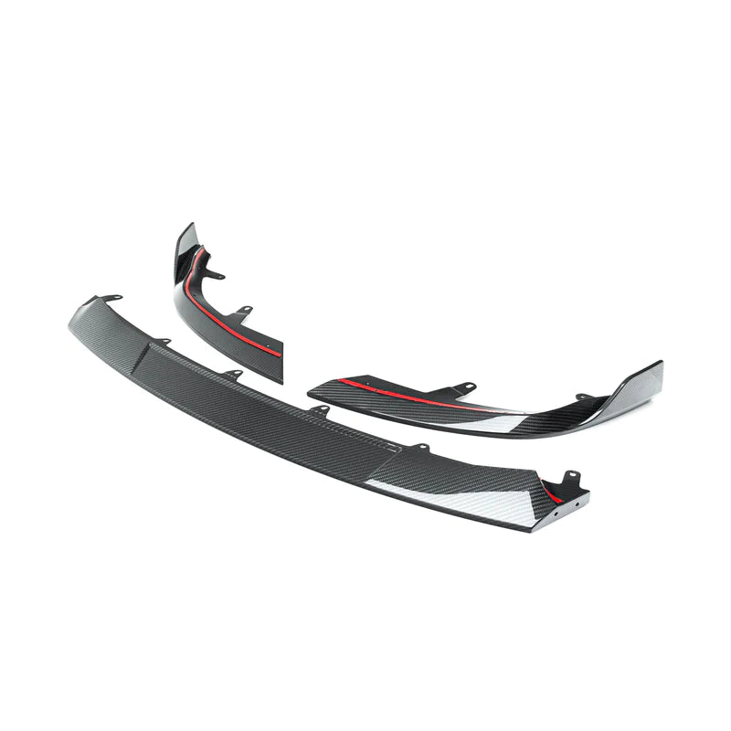 BMW G87 M2 TR87 CARBON FIBRE FRONT SPLITTER WITH WINGLETS BY TRE (2023 + ) - Carbon Splitter