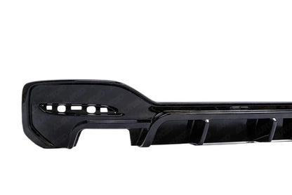 BMW 1 Series M Sport F20 F21 LCI Single Exit (118i 120i 120d 125i) EVO-1 Gloss Black Rear Diffuser by ZAERO (2015-2019) - Reinhart Autohaus