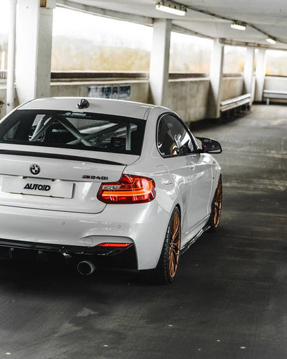 BMW 2 Series M235i & M240i F22 F23 EVO-1 Gloss Black Rear Diffuser by ZAERO (2014-2019) - Reinhart Autohaus