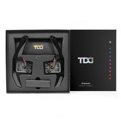 BMW F20/F21/F30 M2 F87 M3 F80 M4 F82 & M5 F90 CUSTOM CARBON FIBRE & GALAXY LED STEERING WHEEL BY TDD - Steering Wheel