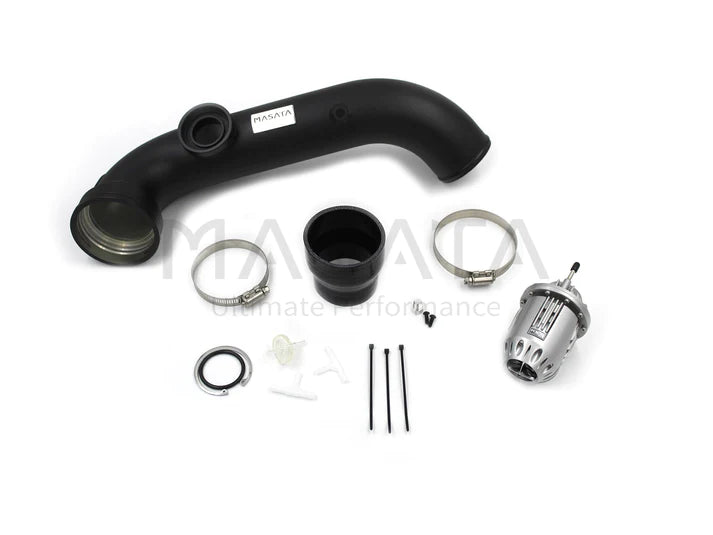 Masata BMW N54 E82 E90 E92 Aluminium Chargepipe with HKS BOV Blow Off Valve (1M, 135i & 335i) - RMT Performance European & Exotics