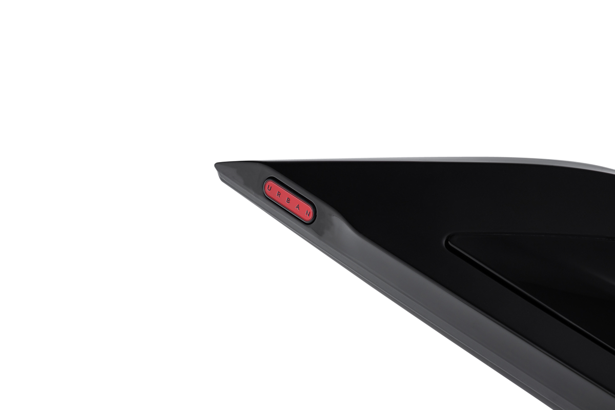 Urban New Defender ’Best Of British’ Bonnet Vent Set By Urban Automotive - Urban Tablet Badge Red - Carbon Hood