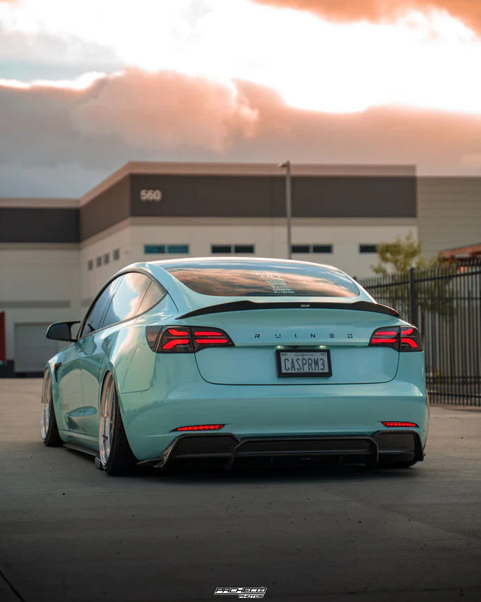 Tesla Model 3 Carbon Fibre V2 Rear Diffuser by Adro (2017+) - Reinhart Autohaus