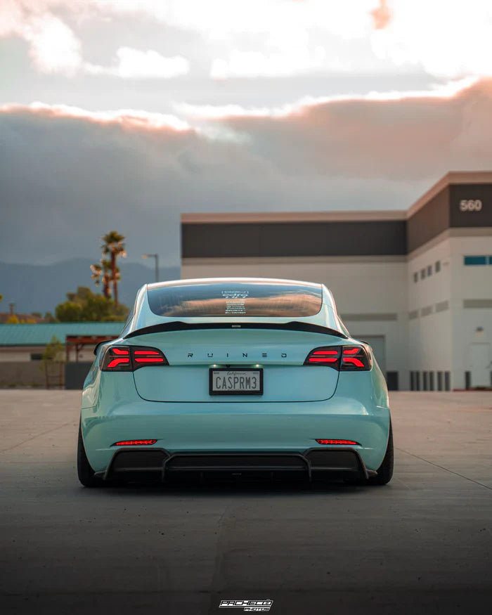 Tesla Model 3 Carbon Fibre V2 Rear Diffuser by Adro (2017+) - Reinhart Autohaus