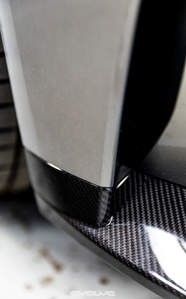 Alpha-N Carbon Fibre Front Bumper Corner Inserts for BMW M3 & M4 (2021 + G80 G81 G82 G83) - Front Bumper Attachment