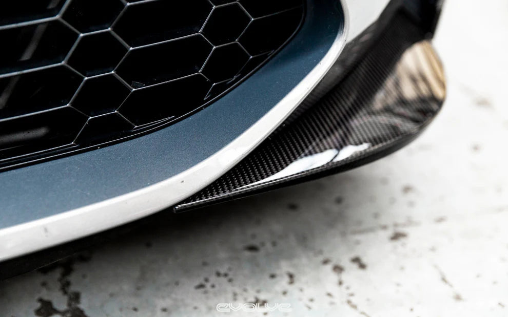 Alpha-N Carbon Fibre Front Bumper Corner Inserts for BMW M3 & M4 (2021 + G80 G81 G82 G83) - Front Bumper Attachment