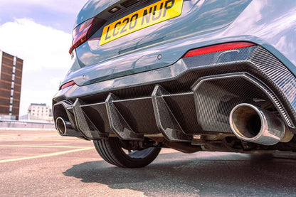 BMW 1 Series Dual Exit & M135i F40 Pre-Preg Carbon Fibre Rear Diffuser (2019-2024) - Reinhart Autohaus