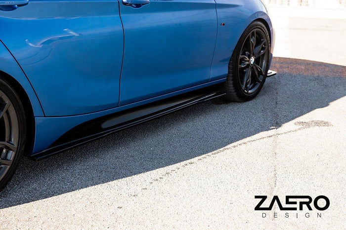 BMW 1 Series F20 F21 & 2 Series F22 EVO-1 Gloss Black Side Skirts by ZAERO (2011-2019) - Reinhart Autohaus