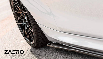 BMW 1 Series F20 F21 & 2 Series F22 EVO-1 Gloss Black Side Skirts by ZAERO (2011-2019) - Reinhart Autohaus