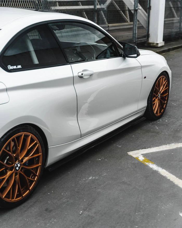 BMW 1 Series F20 F21 & 2 Series F22 EVO-1 Gloss Black Side Skirts by ZAERO (2011-2019) - Reinhart Autohaus