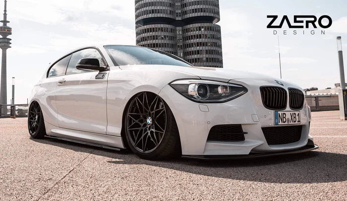 BMW 1 Series F20 F21 & 2 Series F22 EVO-1 Gloss Black Side Skirts by ZAERO (2011-2019) - Reinhart Autohaus