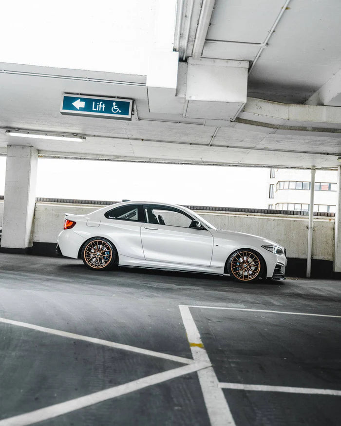 BMW 1 Series F20 F21 & 2 Series F22 EVO-1 Gloss Black Side Skirts by ZAERO (2011-2019) - Reinhart Autohaus