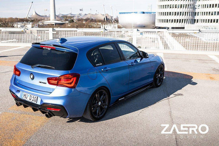 BMW 1 Series F20 F21 & 2 Series F22 EVO-1 Gloss Black Side Skirts by ZAERO (2011-2019) - Reinhart Autohaus