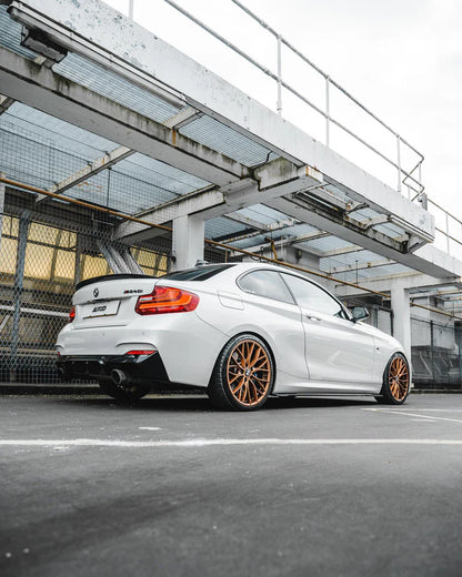 BMW 1 Series F20 F21 & 2 Series F22 EVO-1 Gloss Black Side Skirts by ZAERO (2011-2019) - Reinhart Autohaus