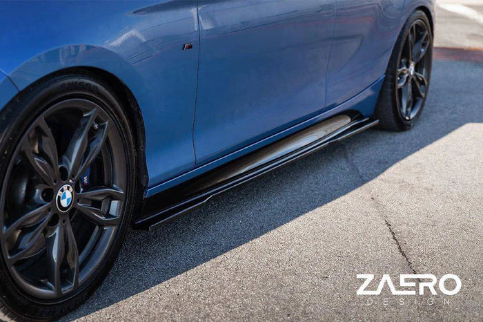 BMW 1 Series F20 F21 & 2 Series F22 EVO-1 Gloss Black Side Skirts by ZAERO (2011-2019) - Reinhart Autohaus