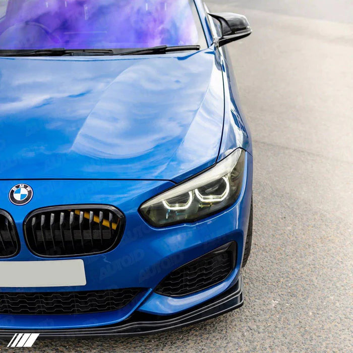 BMW 1 Series F20 F21 LCI EVO-1 Gloss Black Front Splitter by ZAERO (2015-2019) - Reinhart Autohaus