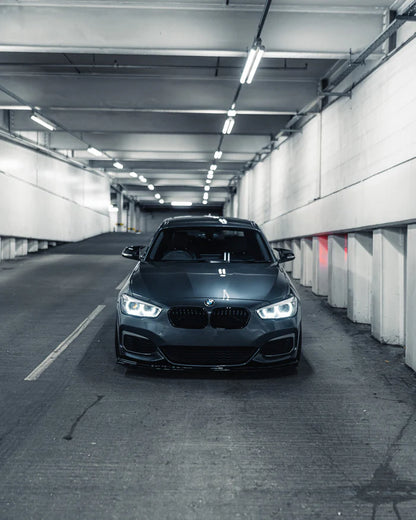 BMW 1 Series F20 F21 LCI EVO-1 Gloss Black Front Splitter by ZAERO (2015-2019) - Reinhart Autohaus
