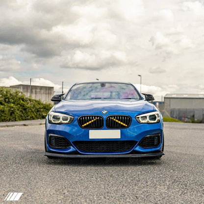 BMW 1 Series F20 F21 LCI EVO-1 Gloss Black Front Splitter by ZAERO (2015-2019) - Reinhart Autohaus