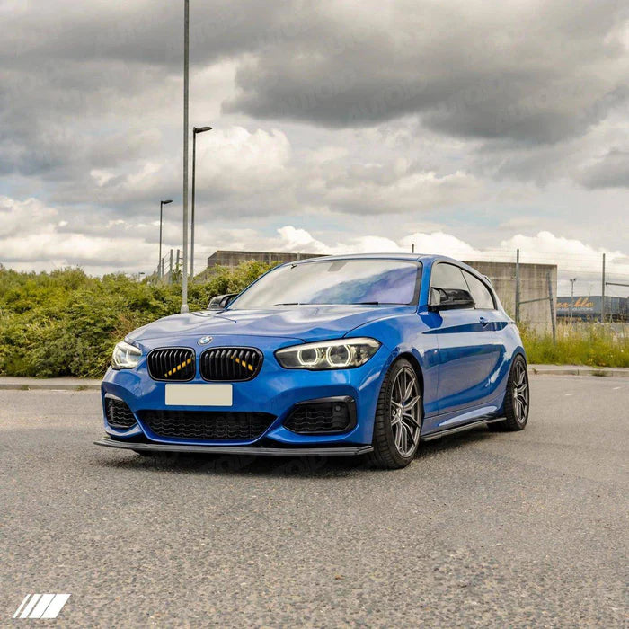 BMW 1 Series F20 F21 LCI EVO-1 Gloss Black Front Splitter by ZAERO (2015-2019) - Reinhart Autohaus