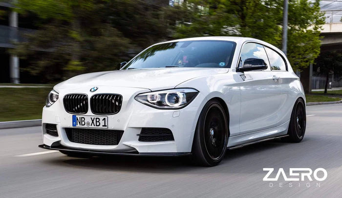 BMW 1 Series F20 Pre-LCI EVO-1 Gloss Black Front Splitter by ZAERO (2011-2015) - Reinhart Autohaus
