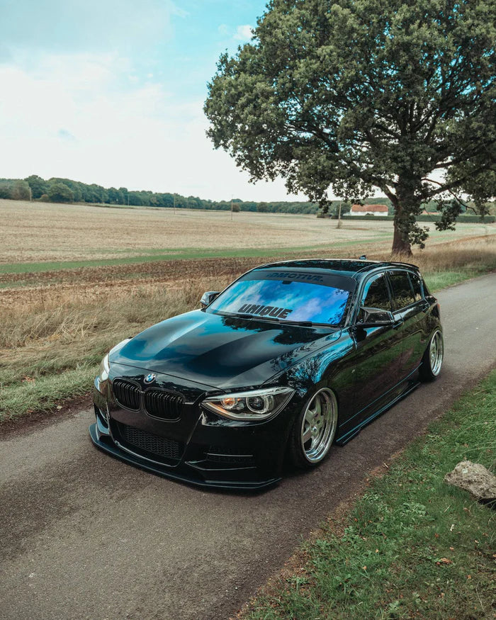 BMW 1 Series F20 Pre-LCI EVO-1 Gloss Black Front Splitter by ZAERO (2011-2015) - Reinhart Autohaus