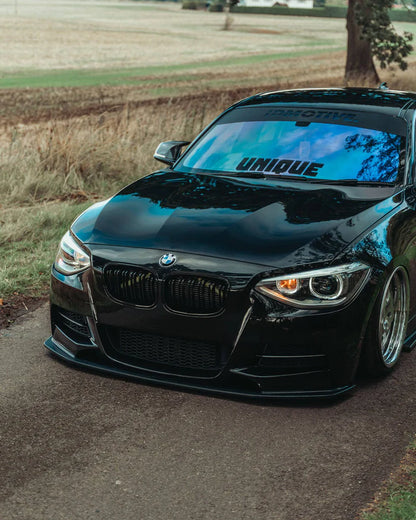 BMW 1 Series F20 Pre-LCI EVO-1 Gloss Black Front Splitter by ZAERO (2011-2015) - Reinhart Autohaus
