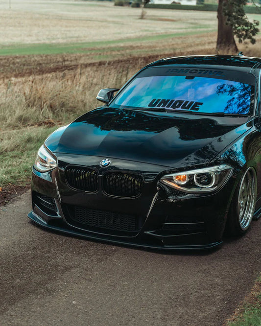 BMW 1 Series F20 Pre-LCI EVO-1 Gloss Black Front Splitter by ZAERO (2011-2015) - Reinhart Autohaus