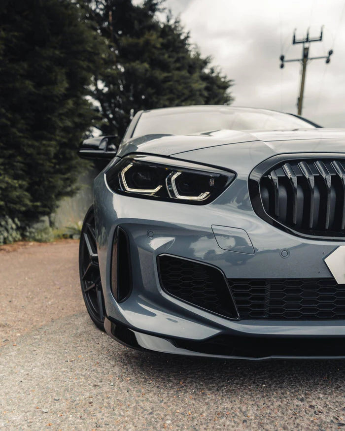 BMW 1 Series M Sport & M135i F40 EVO-1 Gloss Black Front Splitter by ZAERO (2019-2024) - Reinhart Autohaus