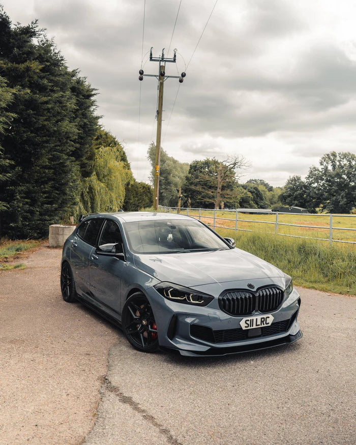 BMW 1 Series M Sport & M135i F40 EVO-1 Gloss Black Front Splitter by ZAERO (2019-2024) - Reinhart Autohaus