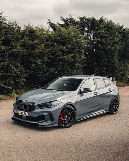 BMW 1 Series M Sport & M135i F40 EVO-1 Gloss Black Front Splitter by ZAERO (2019-2024) - Reinhart Autohaus