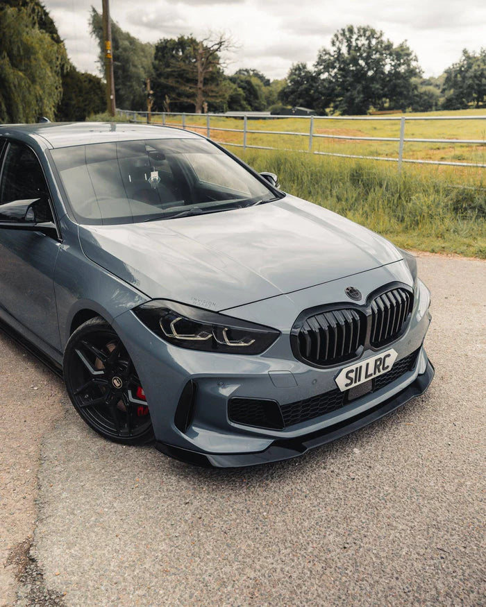 BMW 1 Series M Sport & M135i F40 EVO-1 Gloss Black Front Splitter by ZAERO (2019-2024) - Reinhart Autohaus