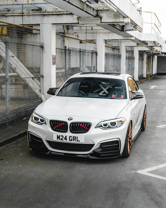 BMW 2 Series, M235i & M240i F22 F23 EVO-1 Gloss Black Front Splitter by ZAERO (2014-2019) - Reinhart Autohaus