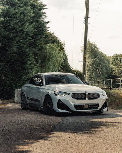 BMW 2 Series & M240i G42 Gloss Black Front Splitter (2021+) - Reinhart Autohaus