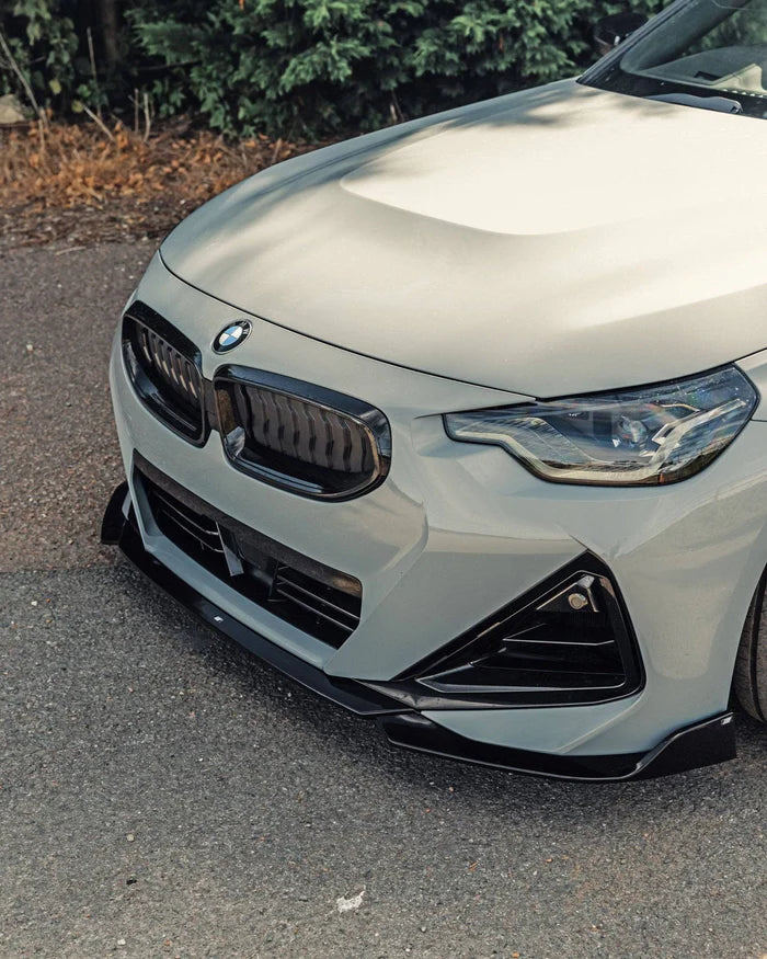 BMW 2 Series & M240i G42 Gloss Black Front Splitter (2021+) - Reinhart Autohaus