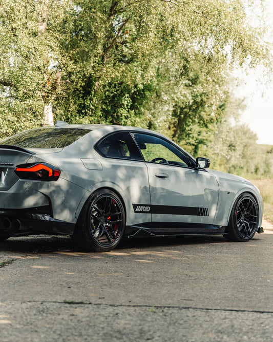 BMW 2 Series & M240i G42 Gloss Black Full Length Side Skirts (2021+) - Reinhart Autohaus