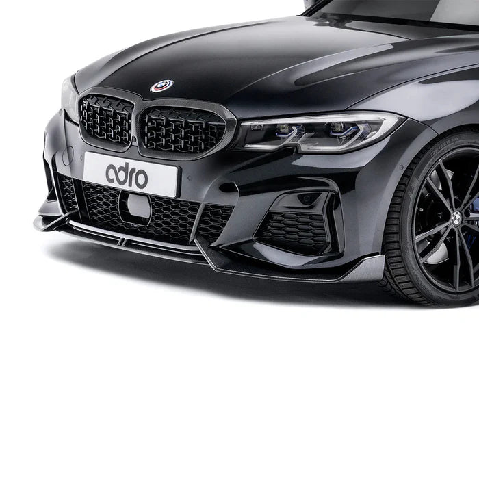 BMW 3 Series M340i G20 G21 (Pre-LCI) Carbon Fibre Front Splitter by Adro (2018-2022) - Reinhart Autohaus