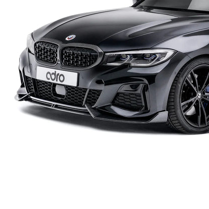 BMW 3 Series M340i G20 G21 (Pre-LCI) Carbon Fibre Front Splitter by Adro (2018-2022) - Reinhart Autohaus