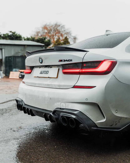 BMW 3 Series M340i G20 (Pre-LCI) Carbon Fibre Rear Diffuser by Adro (2018-2022) - Reinhart Autohaus