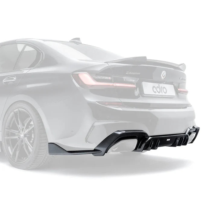 BMW 3 Series M340i G20 (Pre-LCI) Carbon Fibre Rear Diffuser by Adro (2018-2022) - Reinhart Autohaus