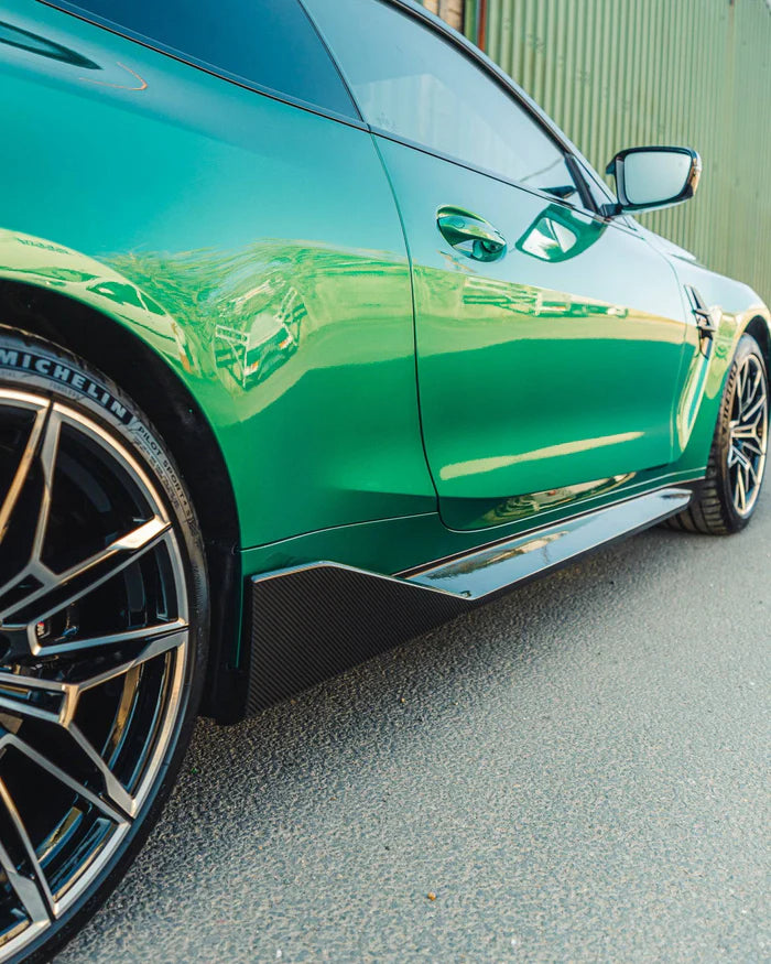 BMW G80 M3 & G82 M4 Pre-Preg Carbon Fibre Performance Side Skirts by TRE (2021+) - Reinhart Autohaus