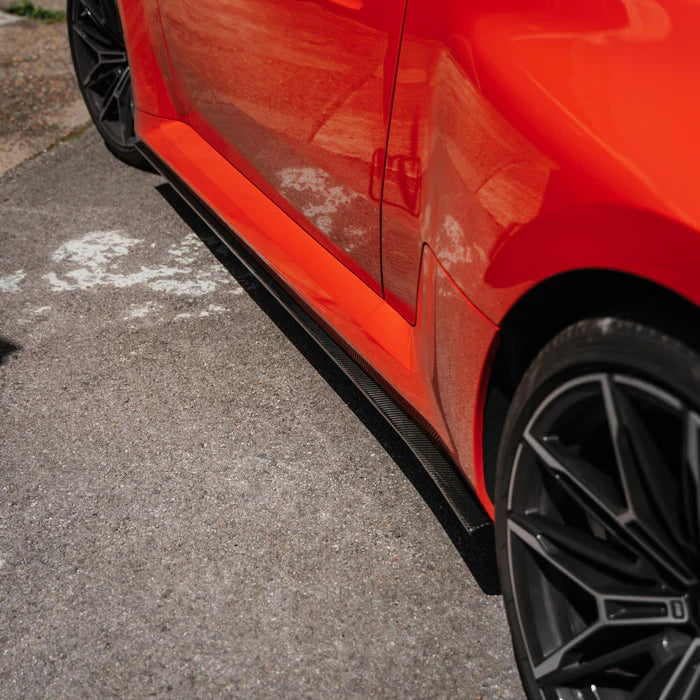 BMW G87 M2 TR87 Carbon Fibre Flat Side Skirts by TRE (2023+) - Reinhart Autohaus