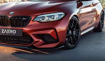 BMW M2 Competition F87 EVO-S Gloss Black Front Splitter by ZAERO (2018-2021) - Reinhart Autohaus